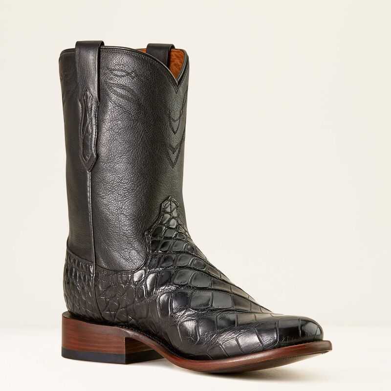 Ariat Bench Made Clanton Western Boot Black / Black | 618TRCYZD