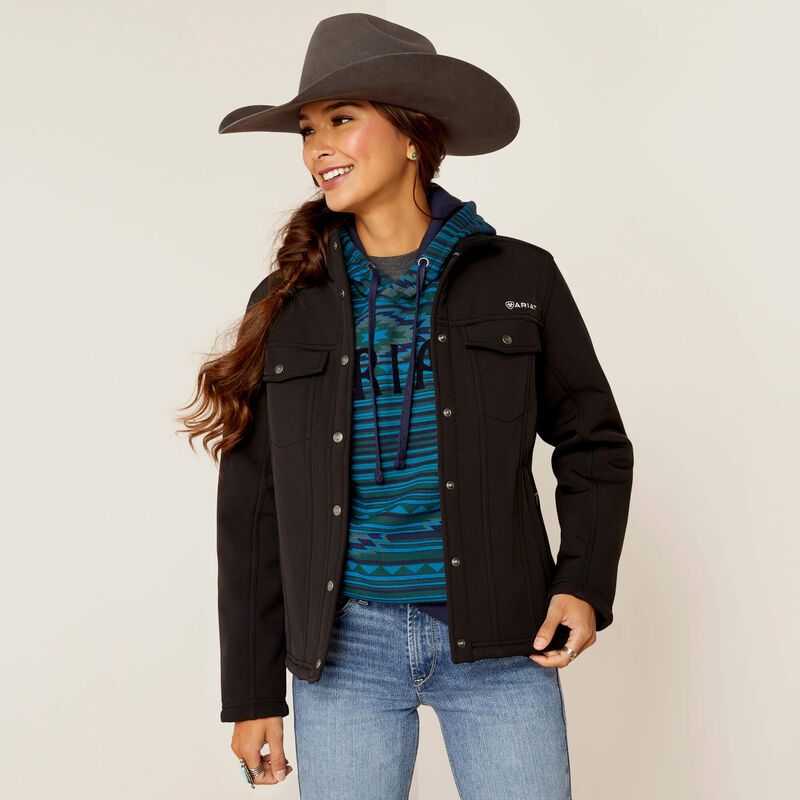 Ariat Berber Back Softshell Jacket Black | 864QXNACG