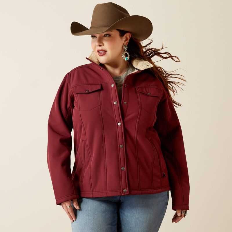 Ariat Berber Back Softshell Jacket Brown | 846DWSUYH