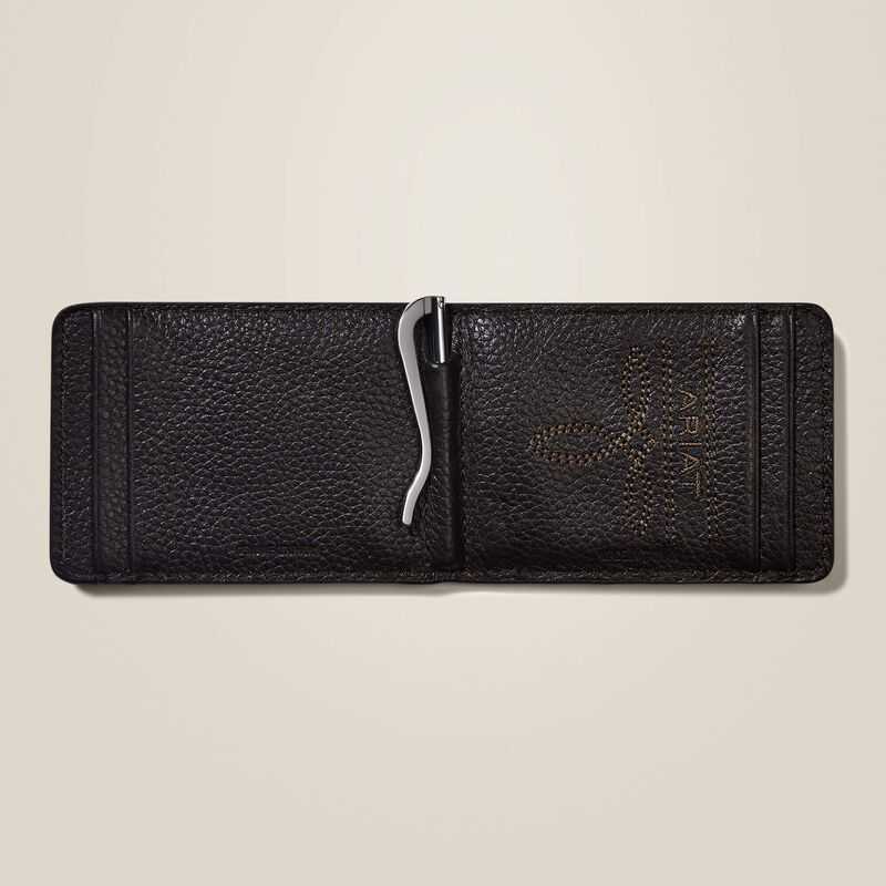 Ariat Bifold Slim Wallet Staked Logo Brown | 497RLYKVZ