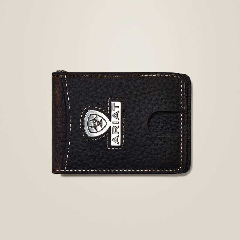 Ariat Bifold Slim Wallet Staked Logo Brown | 497RLYKVZ