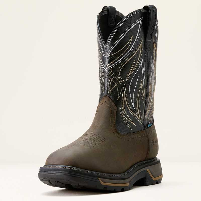 Ariat Big Rig BOA Waterproof Work Boot Coffee / Black | 384JVIUSG