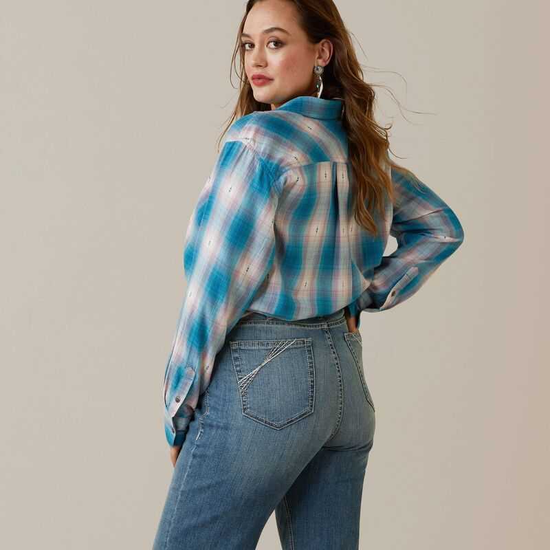 Ariat Billie Jean Shirt Idabel Dobby Plaid | 942EHLQJO