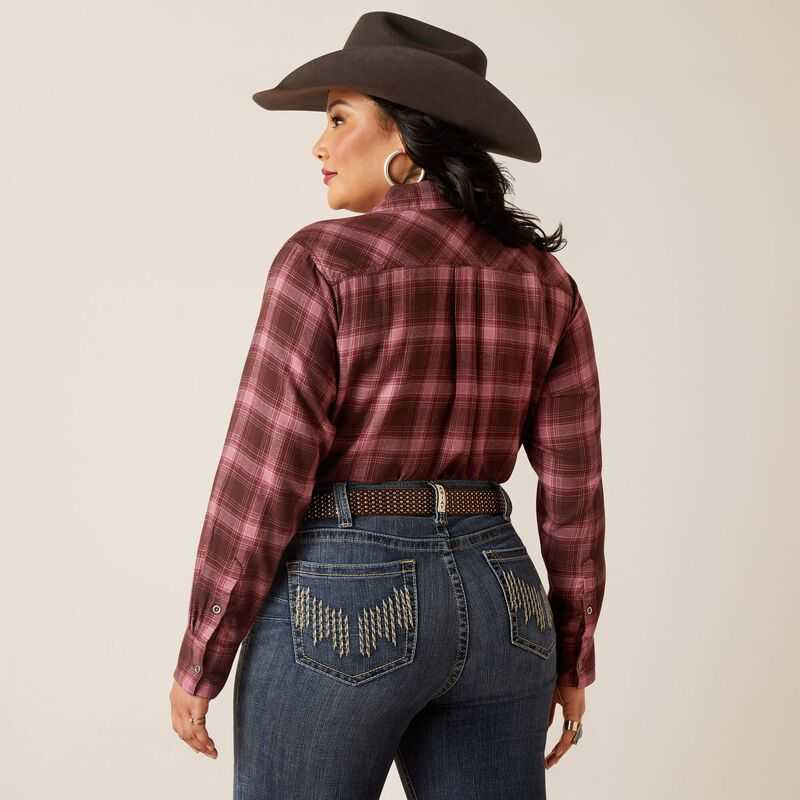 Ariat Billie Jean Shirt Lucky Plaid | 091KVRGLE