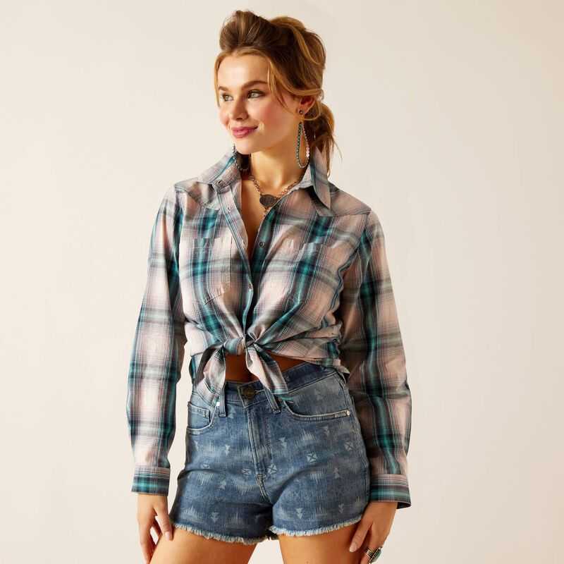 Ariat Billie Jean Shirt Tomboy Plaid | 965YDQRFJ