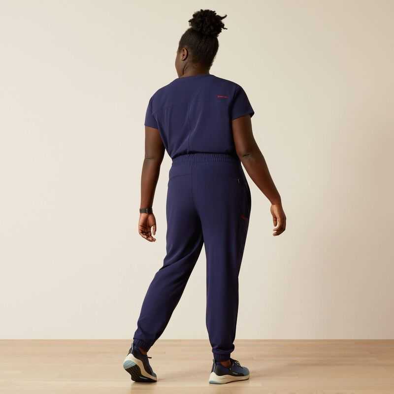 Ariat Blackwell Cargo Stretch Jogger Scrub Pant Navy | 294VRHAPL