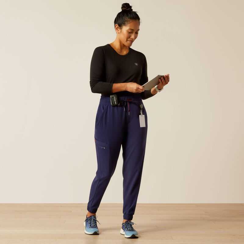 Ariat Blackwell Cargo Stretch Jogger Scrub Pant Navy | 294VRHAPL