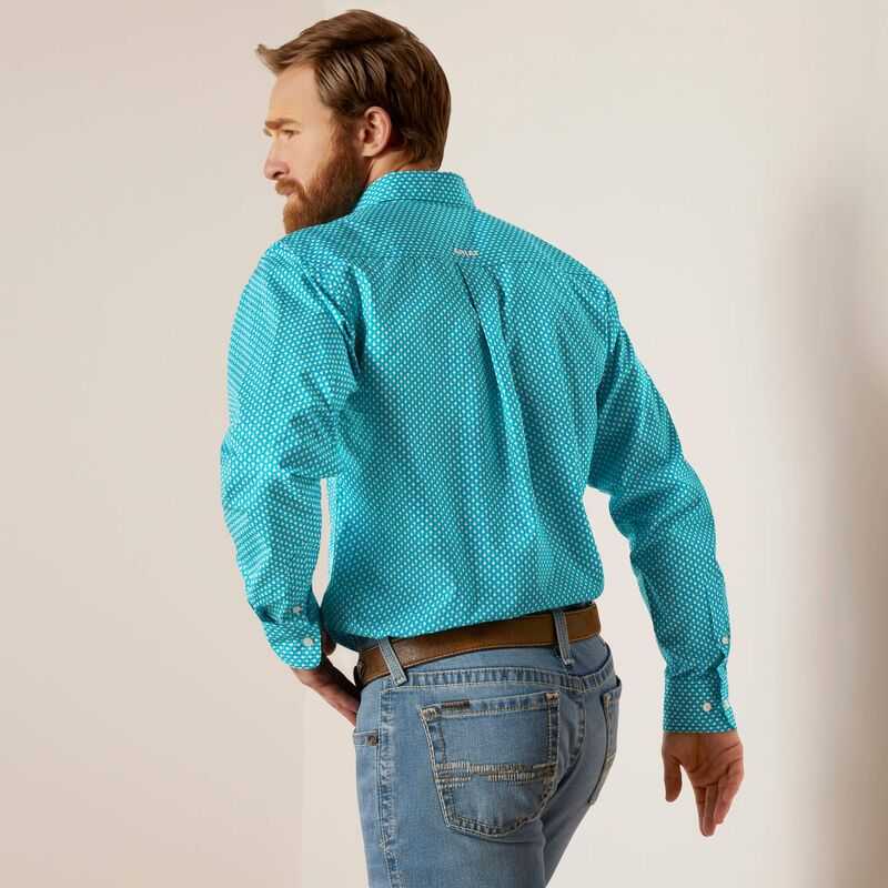 Ariat Blaine Fitted Shirt Turquoise | 674IJMBCP