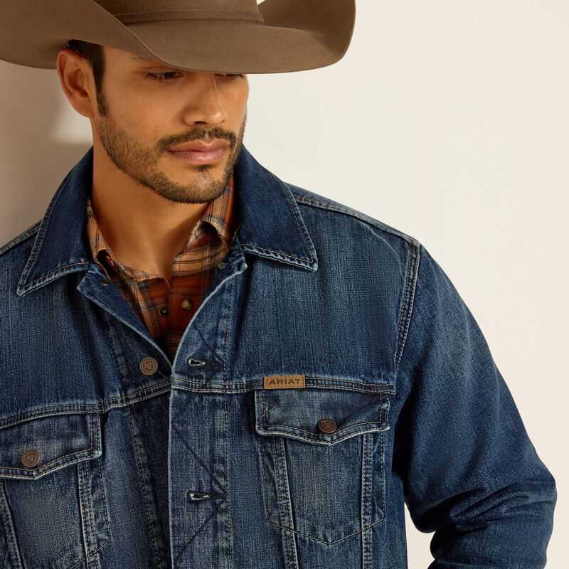 Ariat Blanket Lined Trucker Jacket Victor | 308UGETHN