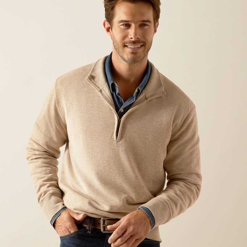 Ariat Bolinas Sweater Beige | 210EYKJAW