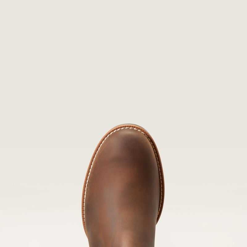 Ariat Booker Ultra Round Toe Western Boot Brown | 432UKCGBR