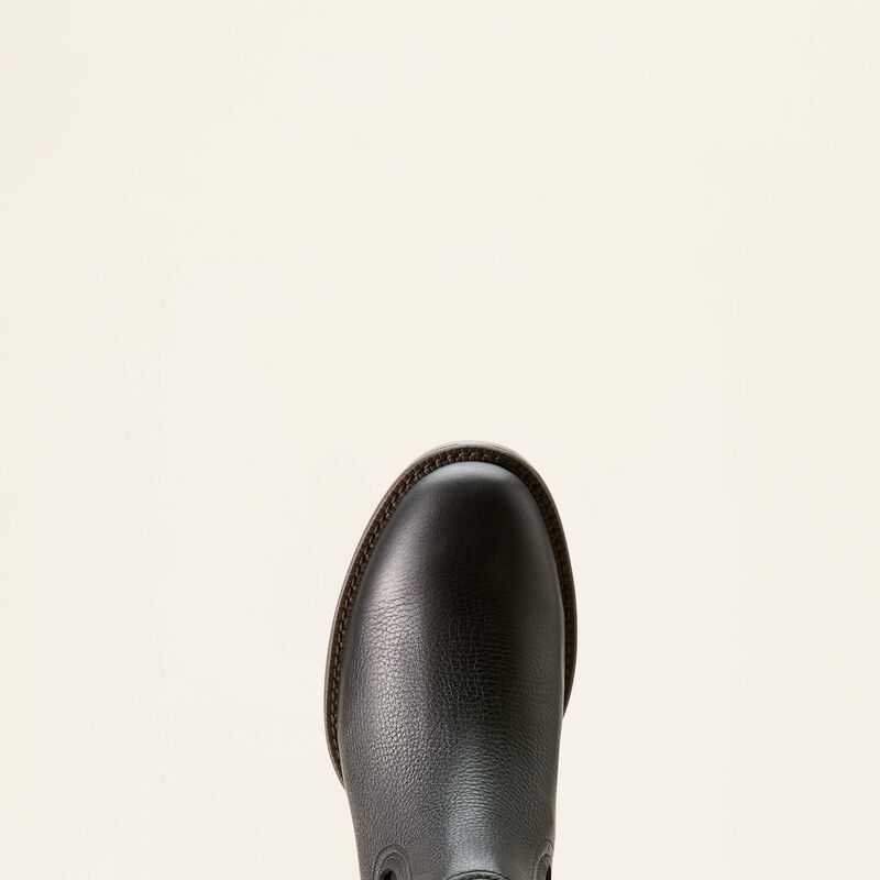 Ariat Booker Ultra Round Toe Western Boot Black | 263YAEXTK