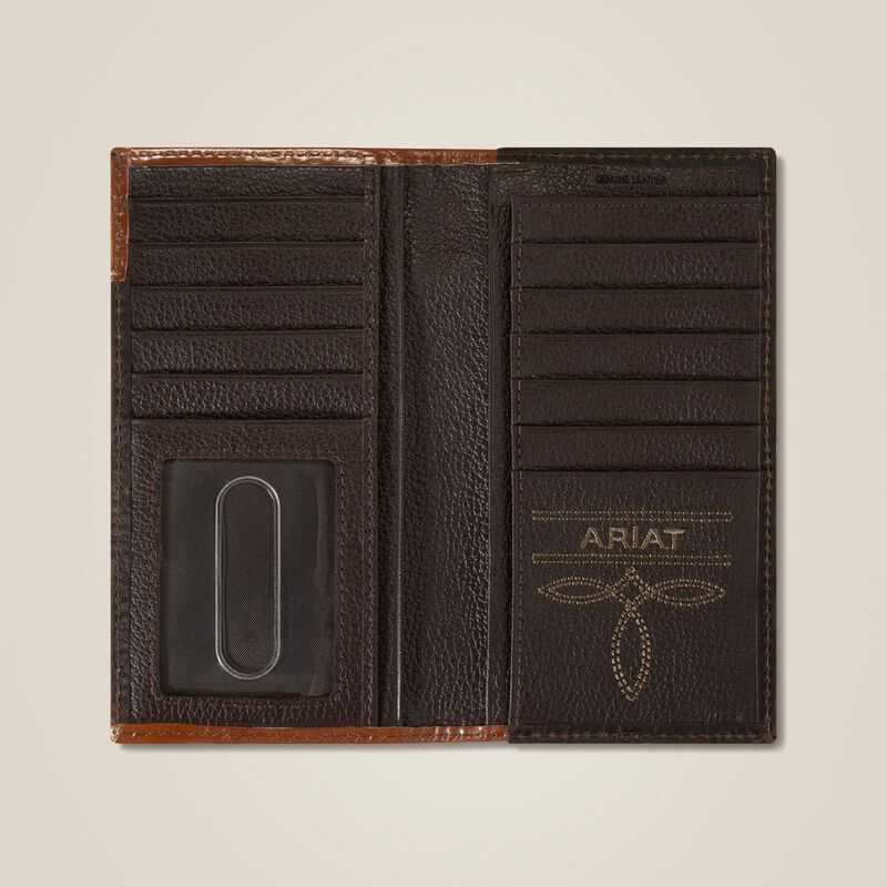 Ariat Braided Trim Rodeo Wallet Brown | 794IKSADB