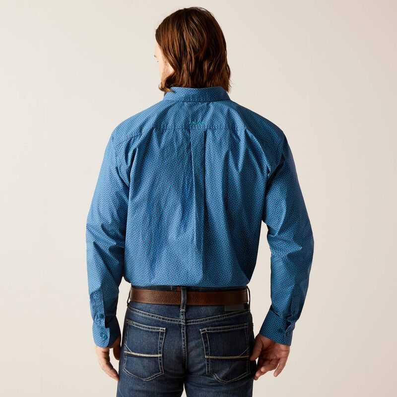 Ariat Braxton Classic Fit Shirt Turquoise | 290MPKUZB