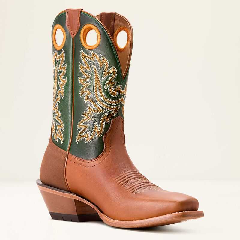 Ariat Bronc Stomper Cowboy Boot Benedictine|lucky Clover | 230NQGYJS