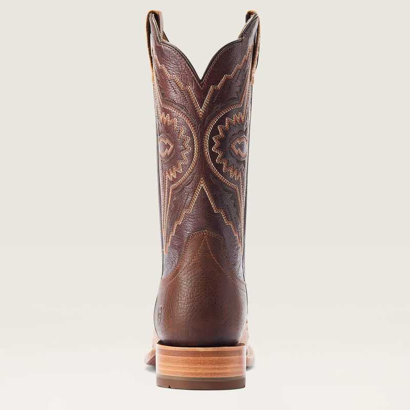 Ariat Broncy Western Boot Antique Saddle Fq Ostrich | 718FVJZLO