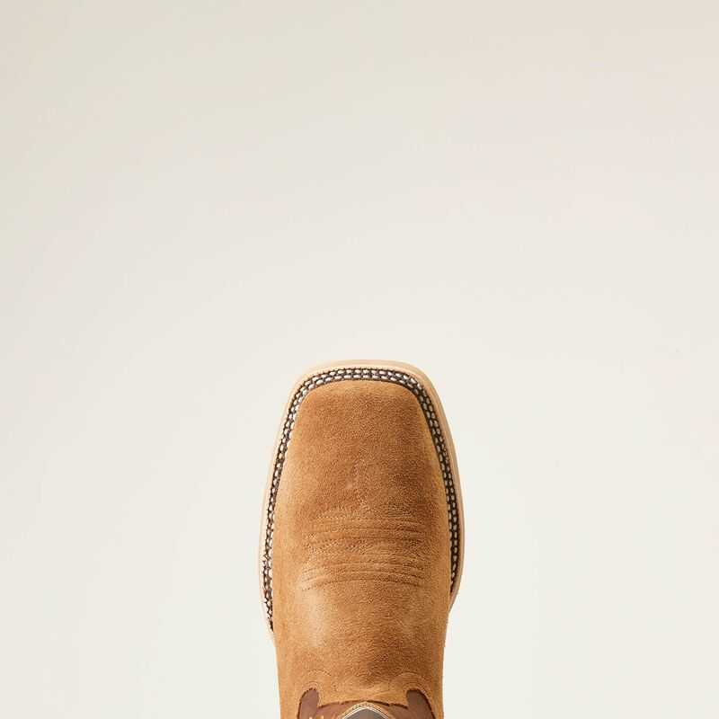 Ariat Brushrider Western Boot Suntan Roughout | 426FVZUYN