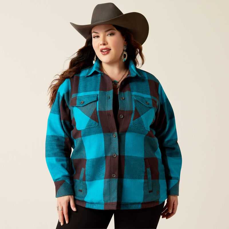 Ariat Buffalo Plaid Shirt Jacket Buffalo Print | 573YTVPZA