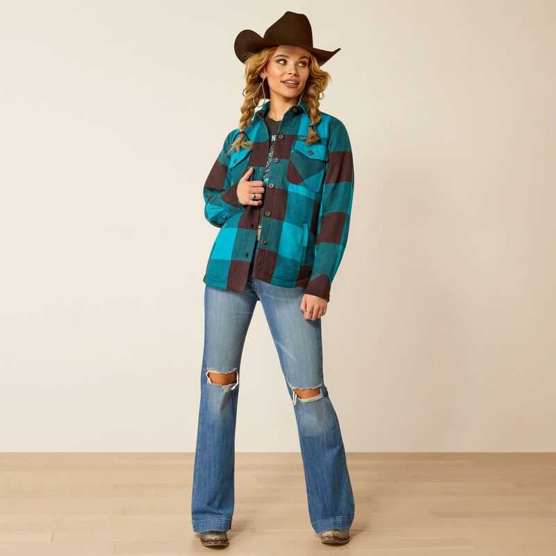 Ariat Buffalo Plaid Shirt Jacket Buffalo Print | 573YTVPZA