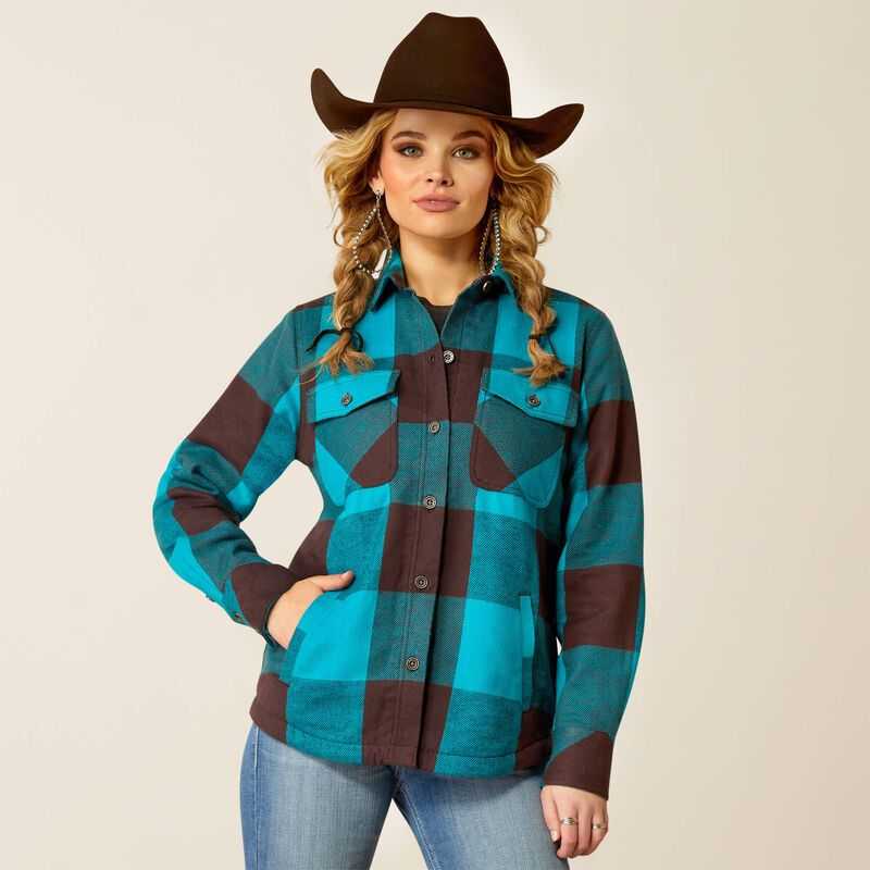 Ariat Buffalo Plaid Shirt Jacket Buffalo Print | 573YTVPZA