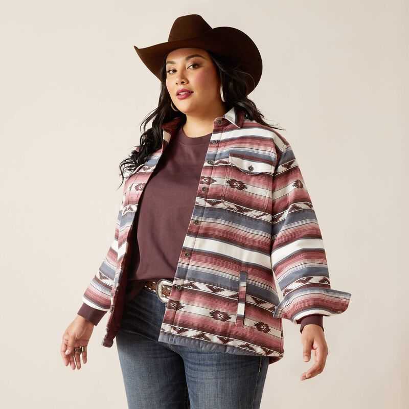 Ariat Buffalo Plaid Shirt Jacket Serape | 514IYAXFB