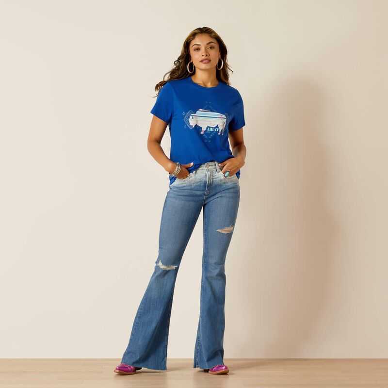 Ariat Buffalo T-Shirt Surf The Web | 948MTUVWQ