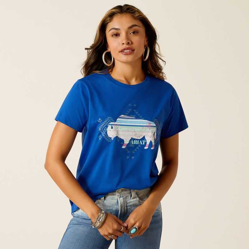 Ariat Buffalo T-Shirt Surf The Web | 948MTUVWQ