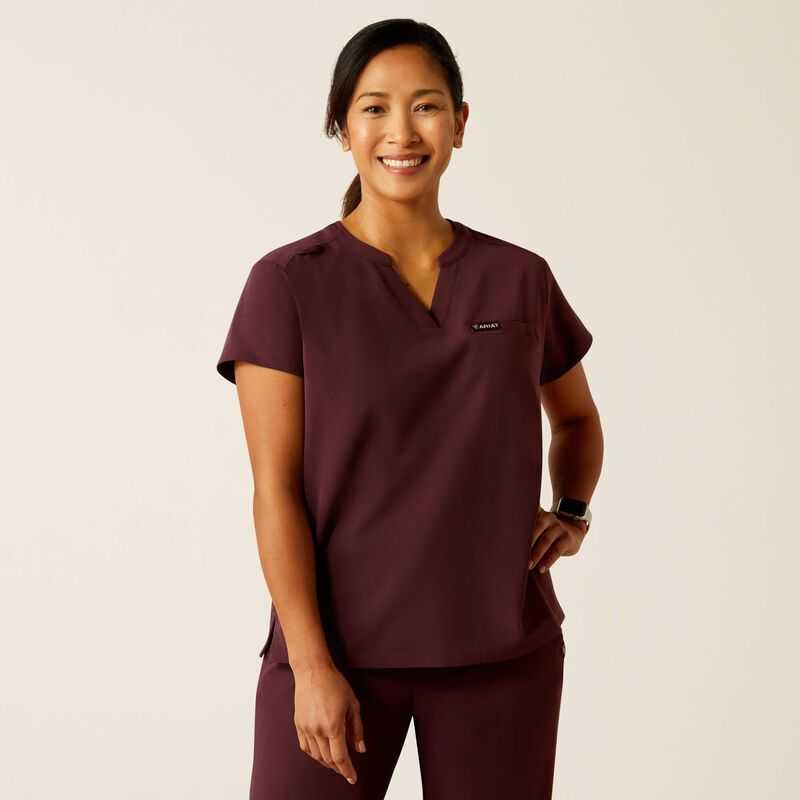 Ariat Burgundy Scrubs Uniform Winetasting | 412GREXTL