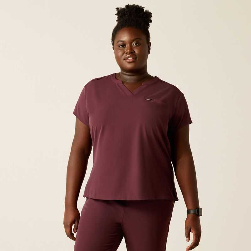 Ariat Burgundy Scrubs Uniform Winetasting | 412GREXTL