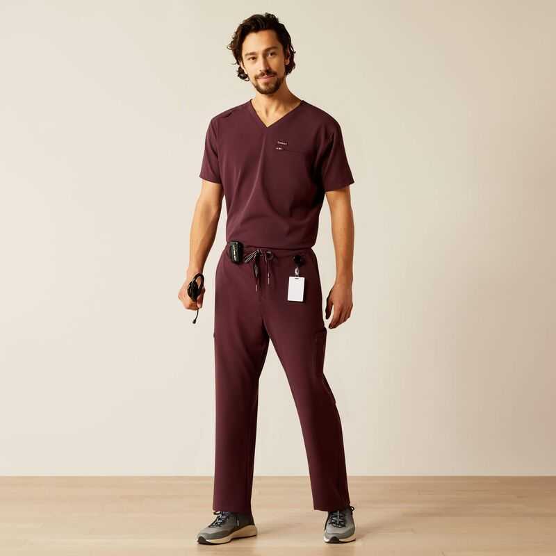 Ariat Burgundy Scrubs Uniform Winetasting | 140VOLARX