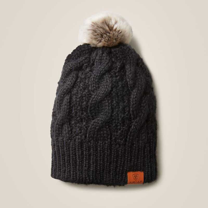 Ariat Cable Beanie Black | 812BIWXZQ