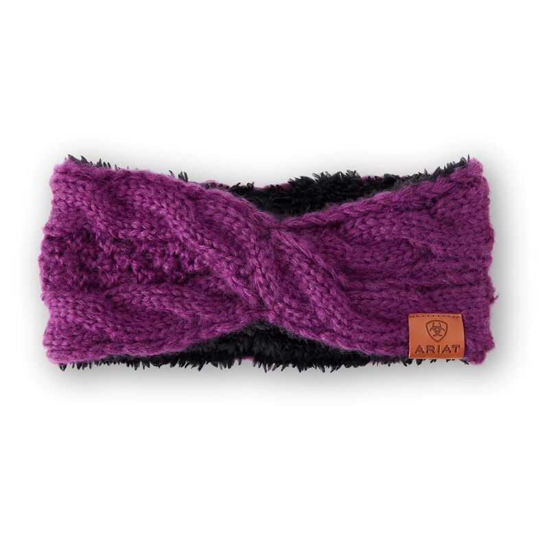 Ariat Cable Headband Royal Purple | 754AXUVMP