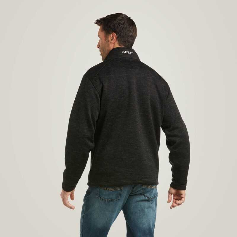 Ariat Caldwell 1/4 Zip Sweater Grey | 298SFCVKR