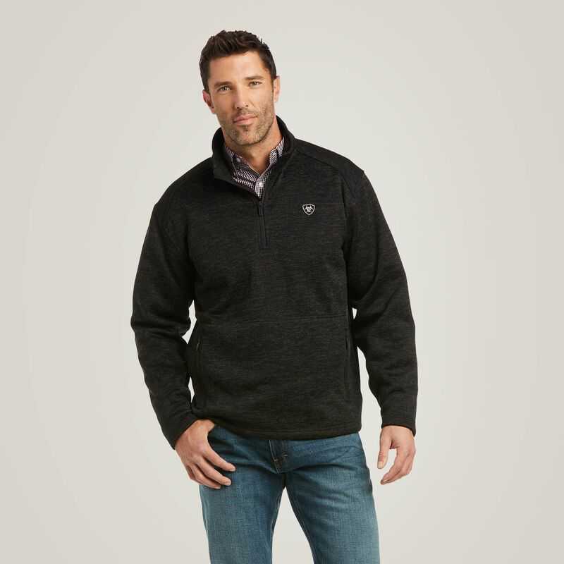 Ariat Caldwell 1/4 Zip Sweater Grey | 298SFCVKR