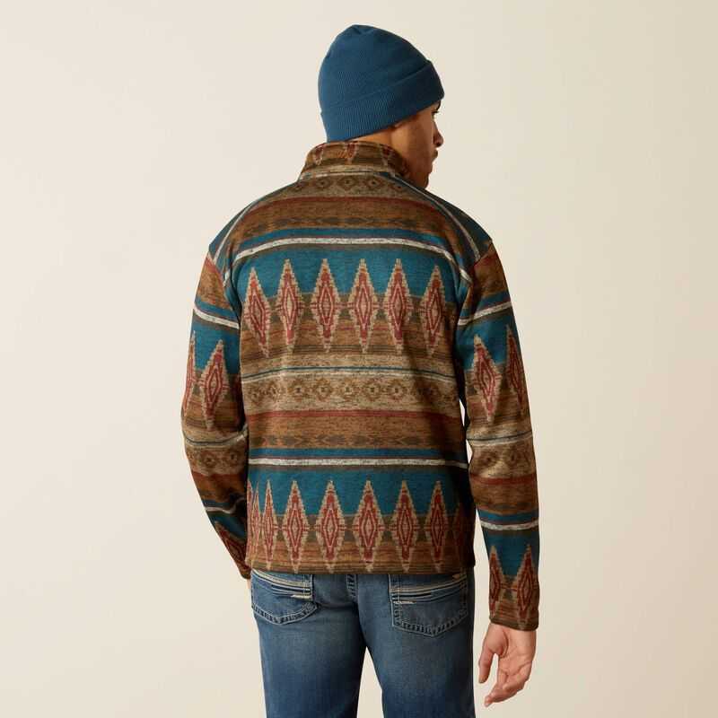 Ariat Caldwell Full Zip Sweater Brown | 139YQPKBF