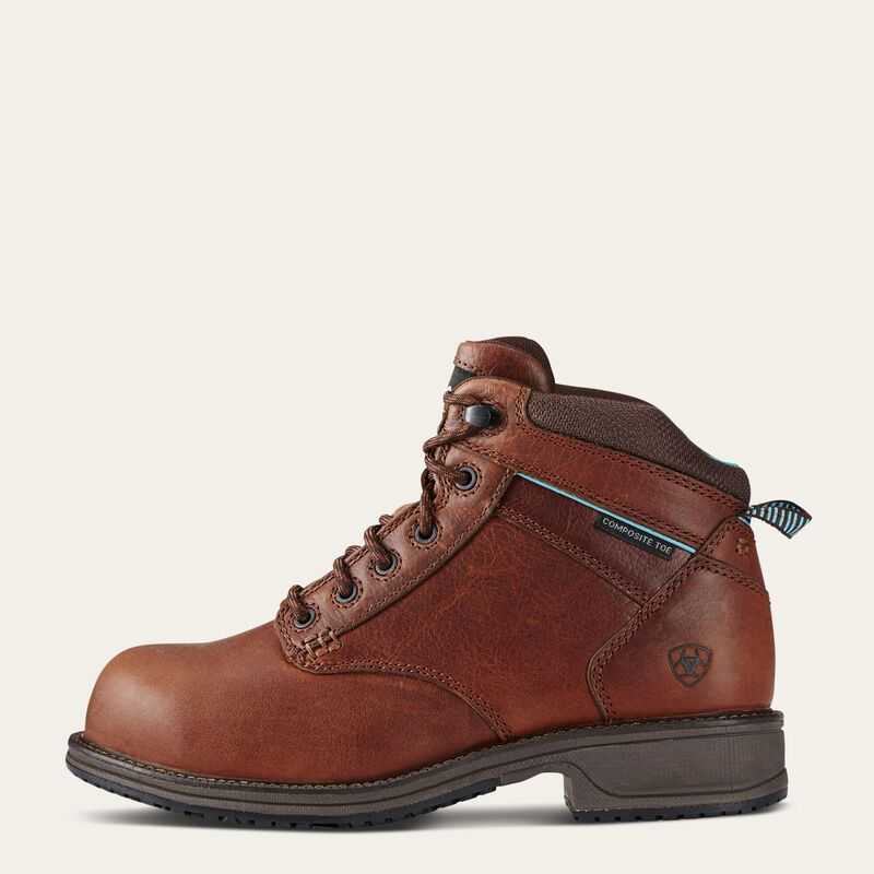 Ariat Casual Work Mid Lace SD Composite Toe Work Boot Brown | 706CEAYTQ