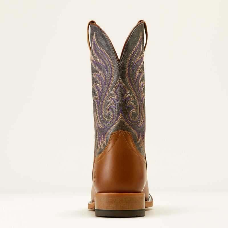 Ariat Cattle Call Cowboy Boot Brown / Purple | 165NXFLZC