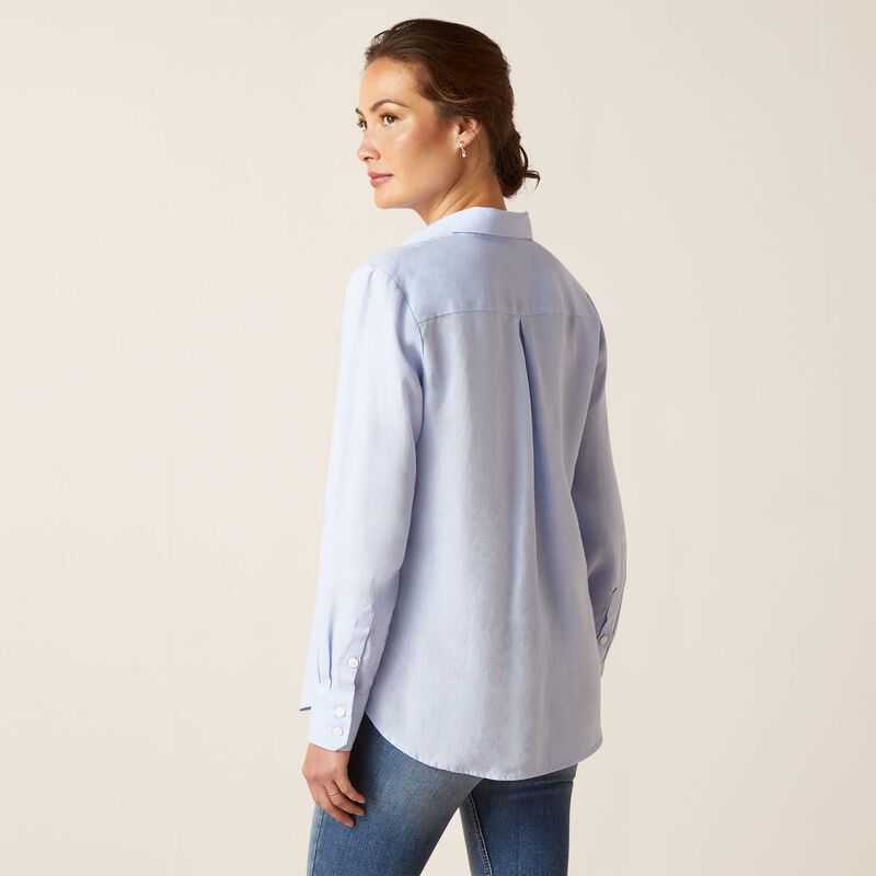 Ariat Cazadero Blouse Blue | 430UXAKGL