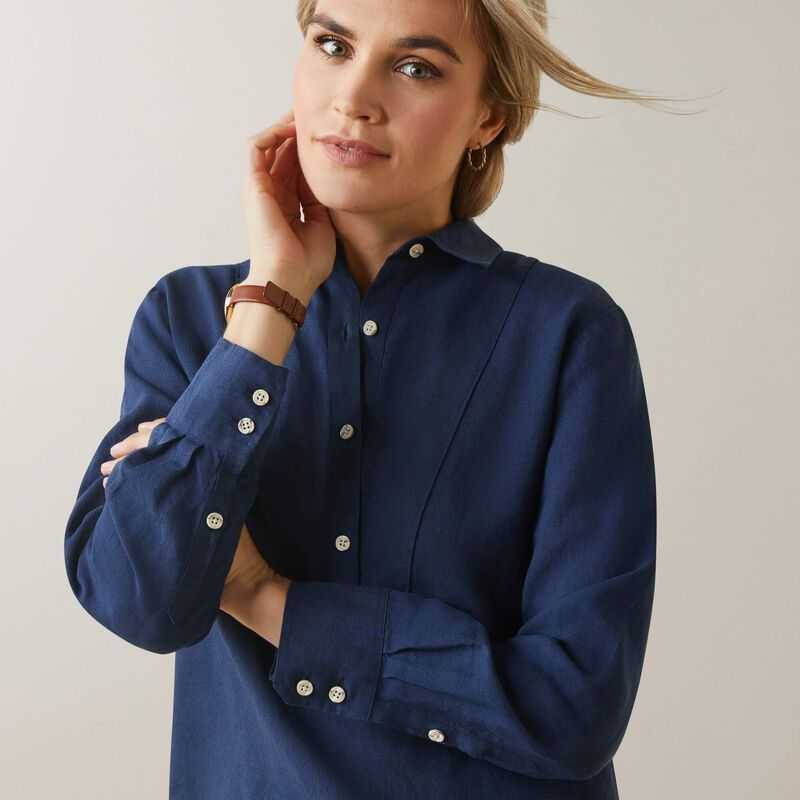 Ariat Cazadero Blouse Navy | 807LIUAEH