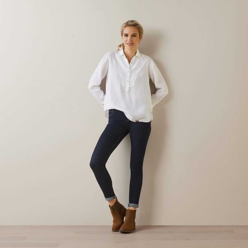 Ariat Cazadero Blouse White | 892KBPAQH