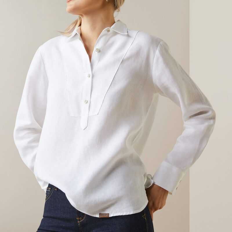 Ariat Cazadero Blouse White | 892KBPAQH