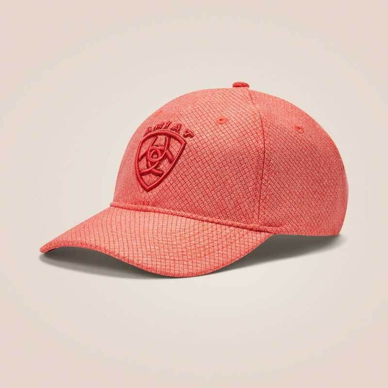 Ariat Center Shield Logo Cap Orange | 458QHMSZO