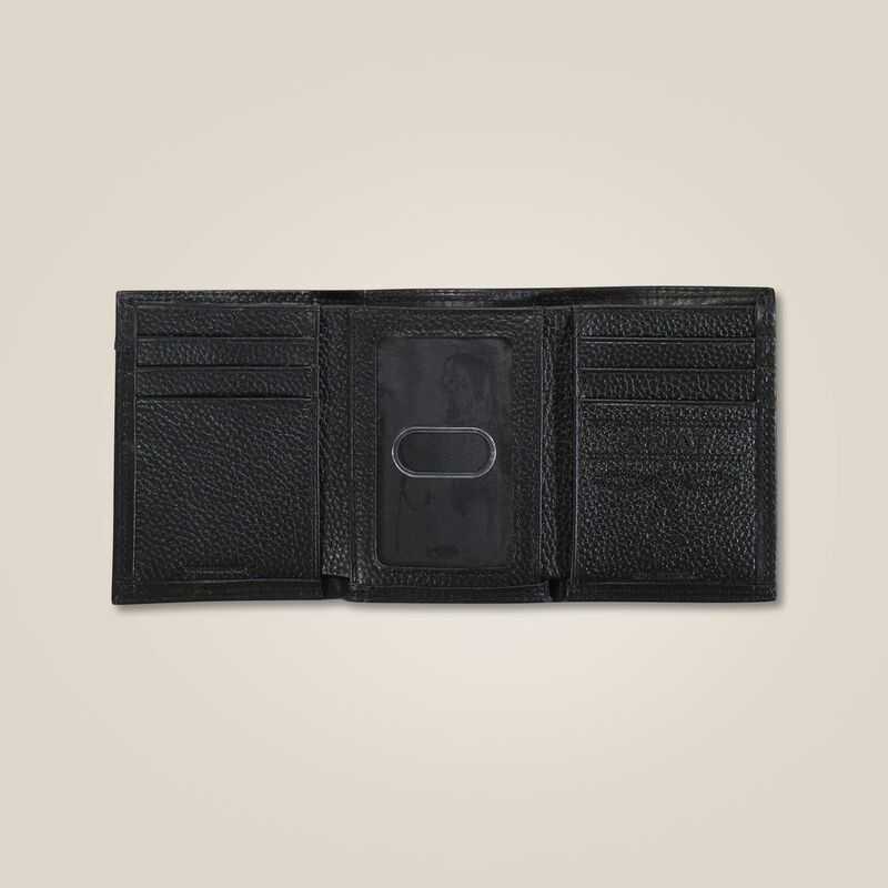 Ariat Center ridge trifold wallet Black | 892KOCNWF