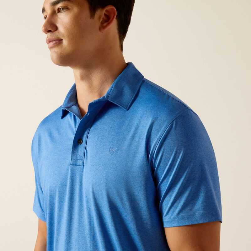 Ariat Charger 2.0 Fitted Polo Seascape | 356HJEBZQ