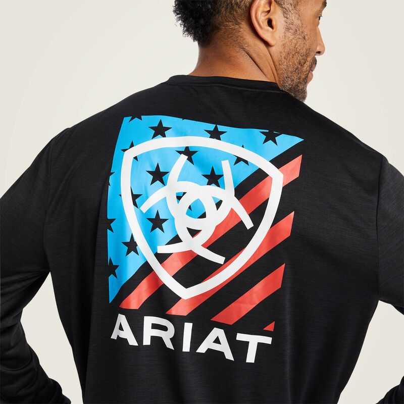 Ariat Charger Americana T-Shirt Black | 132DSBOLU