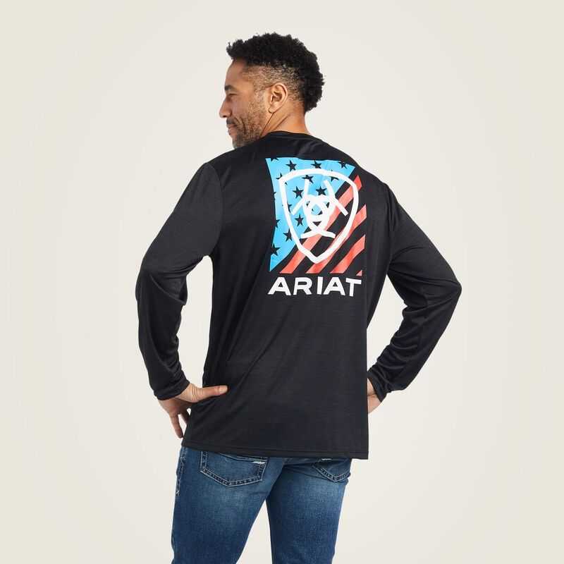 Ariat Charger Americana T-Shirt Black | 132DSBOLU