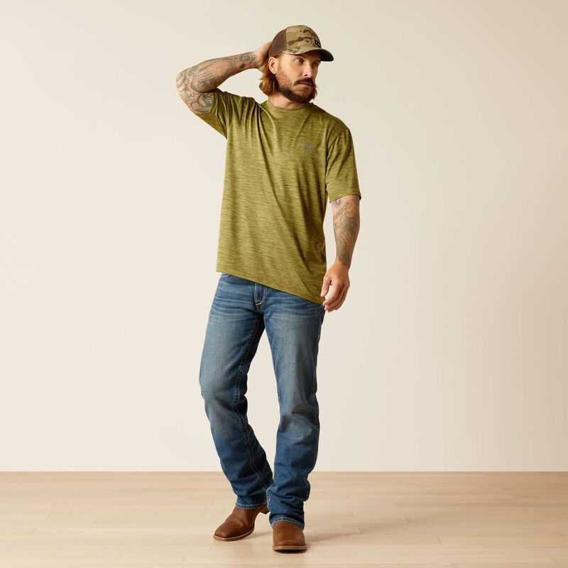 Ariat Charger Basic T-Shirt Olive | 819ALEXGJ