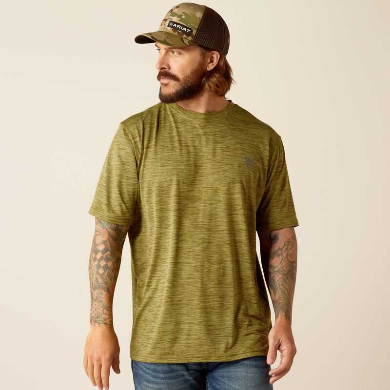 Ariat Charger Basic T-Shirt Olive | 819ALEXGJ