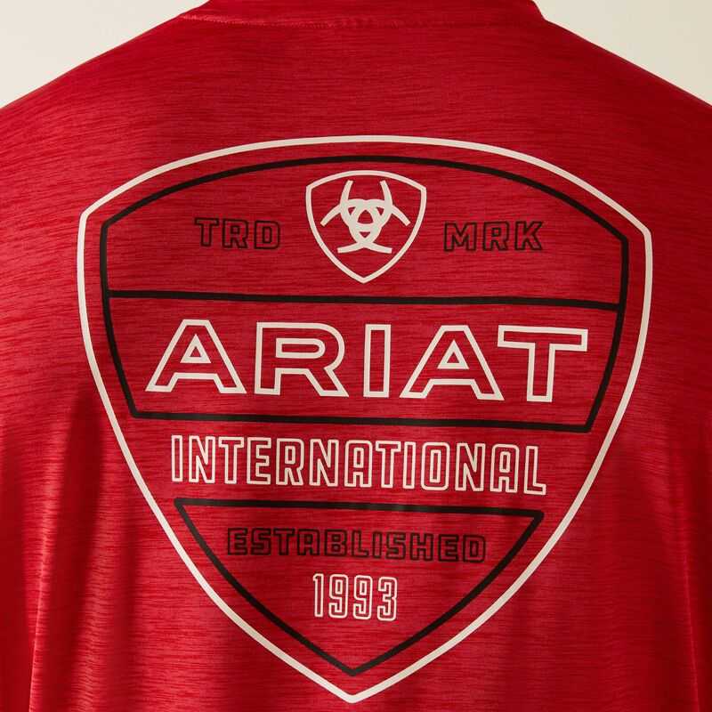 Ariat Charger Crestline T-Shirt Red | 954KLEZBC