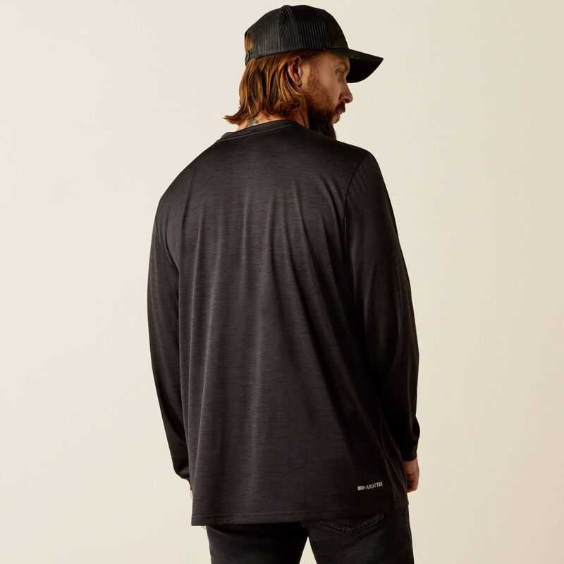 Ariat Charger Logo T-Shirt Black / Black | 628MNTRDK